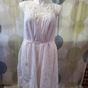 NWT Knox Rose white sleeveless lace top midi dress (XXL)